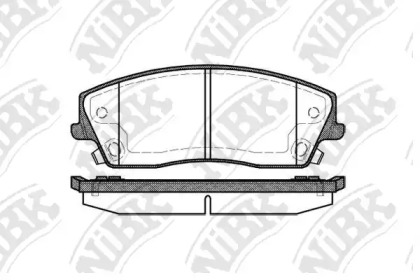 Комплект тормозных колодок PN0423 NiBK