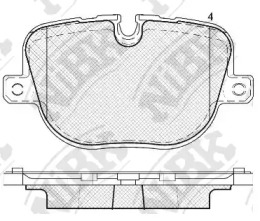 Комплект тормозных колодок PN0566 NiBK