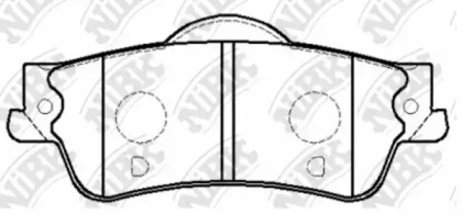 Комплект тормозных колодок PN0832 NiBK