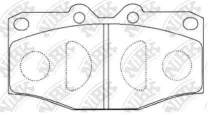 Комплект тормозных колодок PN1394 NiBK