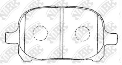 Комплект тормозных колодок PN1401 NiBK
