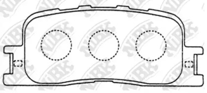 Комплект тормозных колодок PN1458 NiBK