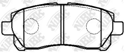 Комплект тормозных колодок PN1832 NiBK