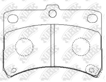 Комплект тормозных колодок PN6429 NiBK