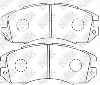 Комплект тормозных колодок PN7248 NiBK
