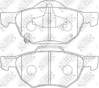 Комплект тормозных колодок PN8125 NiBK