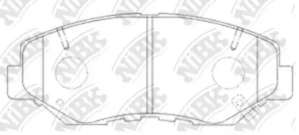 Комплект тормозных колодок PN8485 NiBK