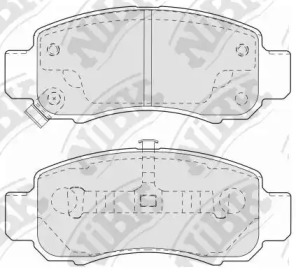 Комплект тормозных колодок PN8804 NiBK