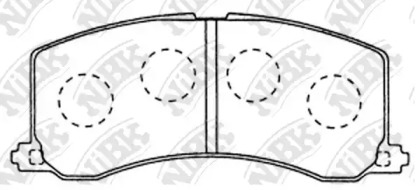 Комплект тормозных колодок PN9381 NiBK