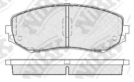 Комплект тормозных колодок PN9802 NiBK