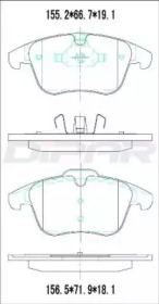 Комплект тормозных колодок DFB2712 DITAS