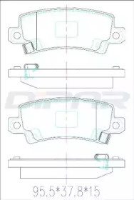 Комплект тормозных колодок DFB4450 DITAS