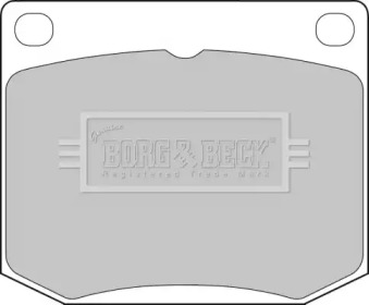 Комплект тормозных колодок BBP1072 BORG & BECK