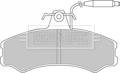 Комплект тормозных колодок BBP1082 BORG & BECK