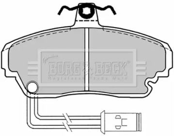 Комплект тормозных колодок BBP1128 BORG & BECK