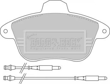 Комплект тормозных колодок BBP1182 BORG & BECK