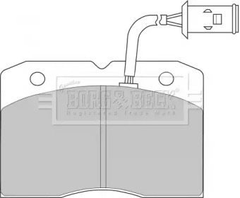 Комплект тормозных колодок BBP1202 BORG & BECK