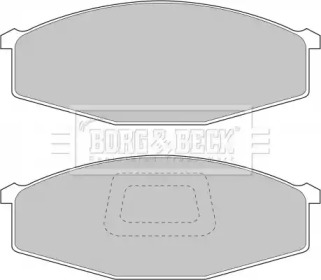 Комплект тормозных колодок BBP1214 BORG & BECK