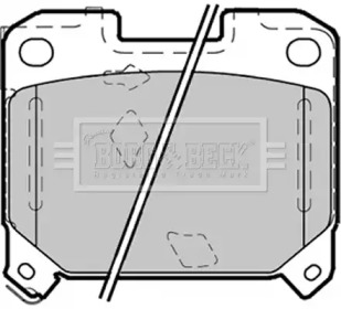 Комплект тормозных колодок BBP1355 BORG & BECK