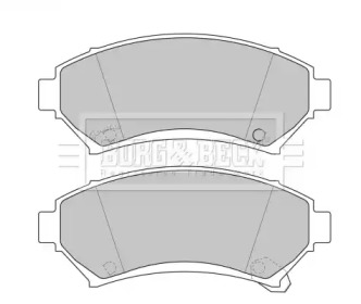 Комплект тормозных колодок BBP1686 BORG & BECK