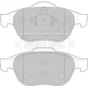 Комплект тормозных колодок BBP1731 BORG & BECK