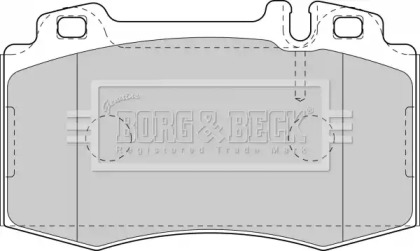 Комплект тормозных колодок BBP1756 BORG & BECK