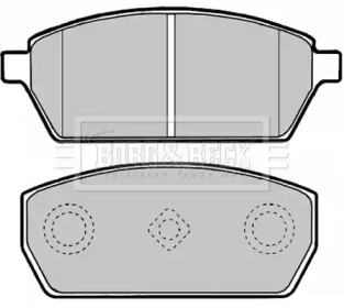 Комплект тормозных колодок BBP1890 BORG & BECK