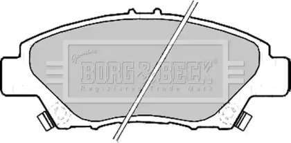 Комплект тормозных колодок BBP2207 BORG & BECK