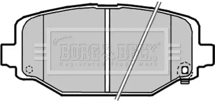 Комплект тормозных колодок BBP2341 BORG & BECK