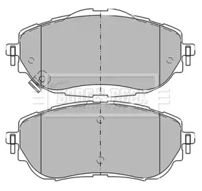 Комплект тормозных колодок BBP2441 BORG & BECK