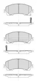 Комплект тормозных колодок BBP2506 BORG & BECK