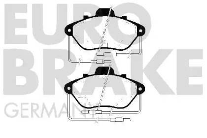 Комплект тормозных колодок 5502223718 EUROBRAKE