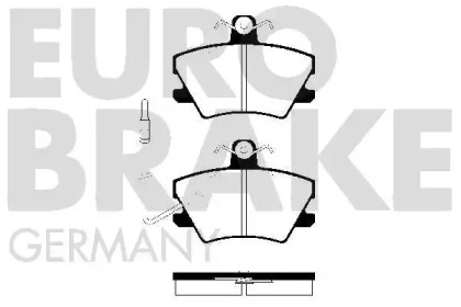 Комплект тормозных колодок 5502223732 EUROBRAKE