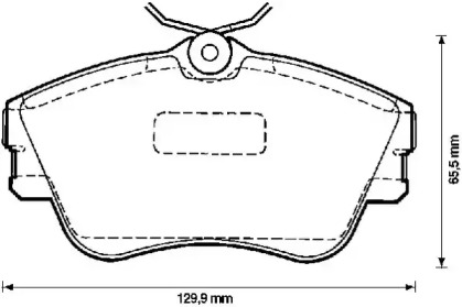 Комплект тормозных колодок 571847J-AS JURID