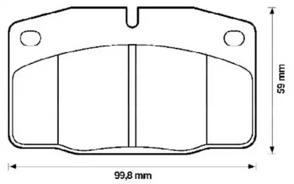 Комплект тормозных колодок 571539J JURID