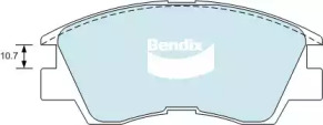 Комплект тормозных колодок DB1168 HD BENDIX-AU