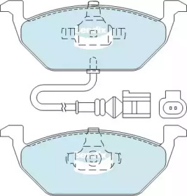 Комплект тормозных колодок DB1405 EURO+ BENDIX-AU