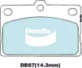 Комплект тормозных колодок DB87 GCT BENDIX-AU