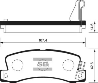 Комплект тормозных колодок FBP1208 FI.BA