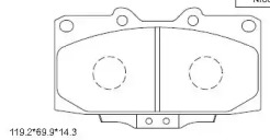 Комплект тормозных колодок KD1358 ASIMCO