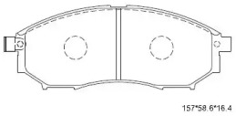 Комплект тормозных колодок KD1476 ASIMCO