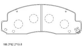 Комплект тормозных колодок KD2531 ASIMCO