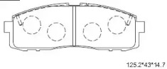 Комплект тормозных колодок KD2719 ASIMCO