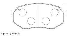 Комплект тормозных колодок KD2743 ASIMCO