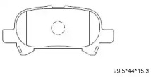 Комплект тормозных колодок KD2750 ASIMCO