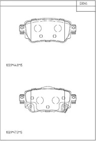 Комплект тормозных колодок KD3045 ASIMCO