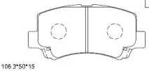 Комплект тормозных колодок KD3312 ASIMCO