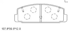 Комплект тормозных колодок KD3791 ASIMCO