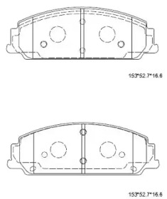 Комплект тормозных колодок KD6779 ASIMCO