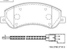 Комплект тормозных колодок KD6788 ASIMCO